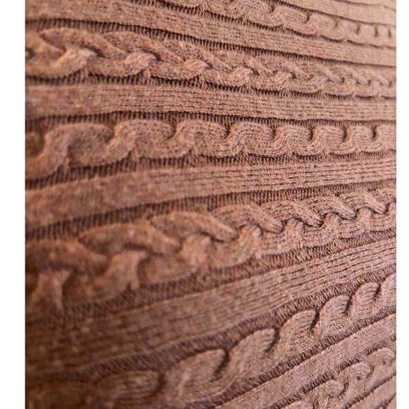 Market & Spruce Cable Knit 3/4 Dolman Sleeve Copper Sweater, Size XS, EUC - Picture 3 of 4